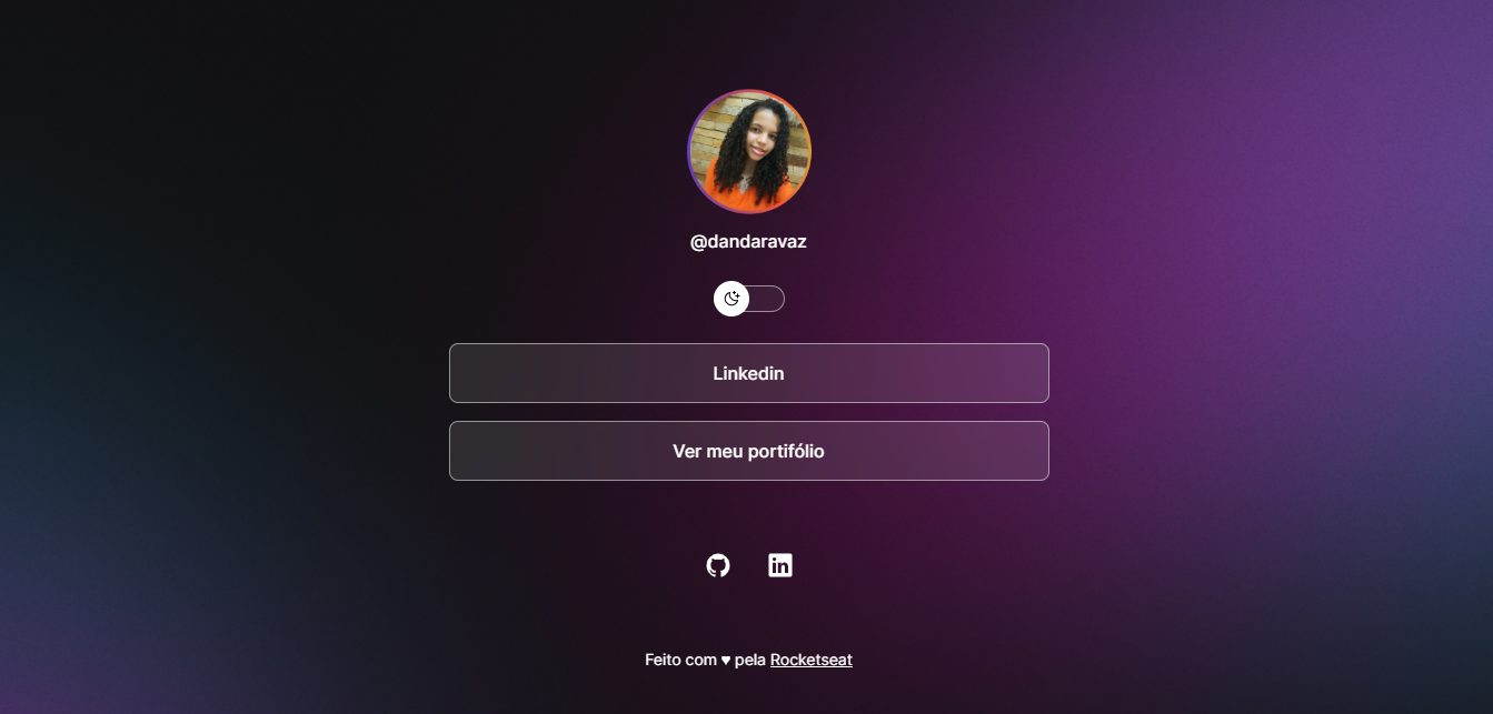 O DevLinks é um agregador de links para usar como cartão de visitas online.